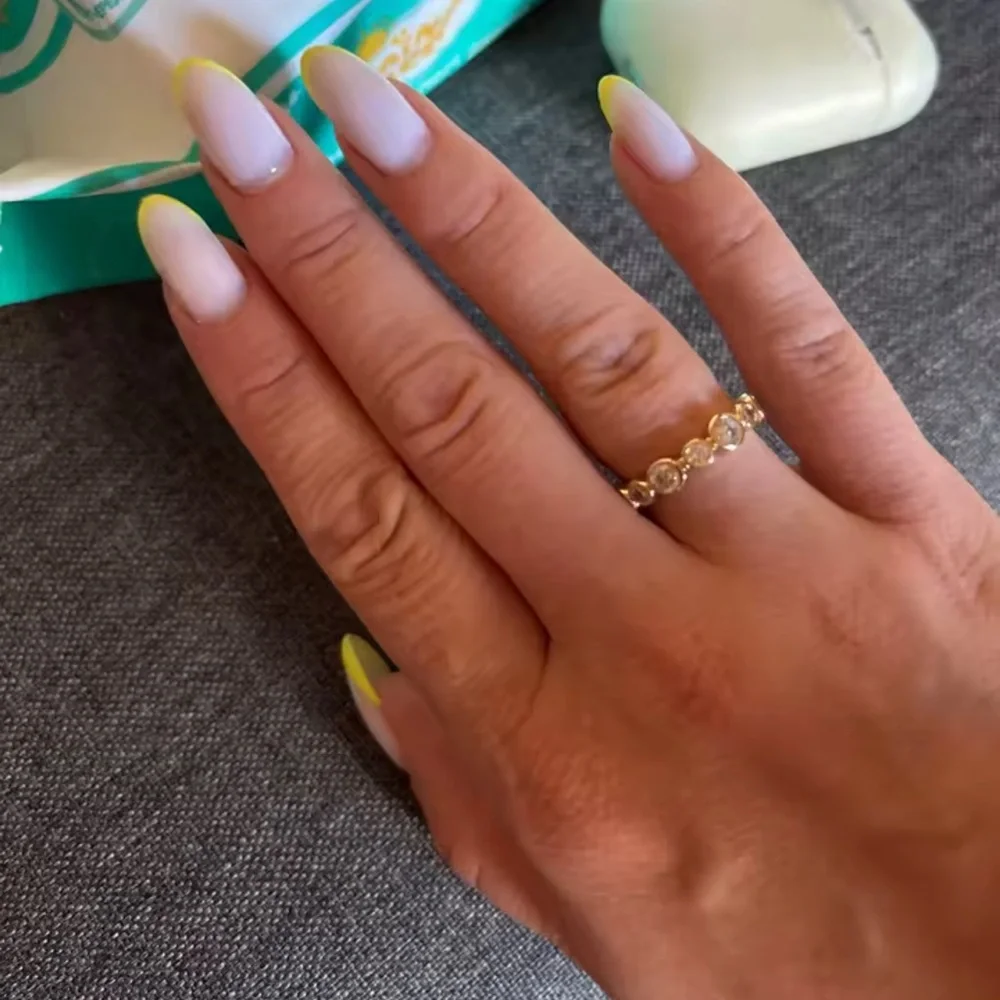 Celeste Gold Bezel Diamond Ring - Picture 8 of 12